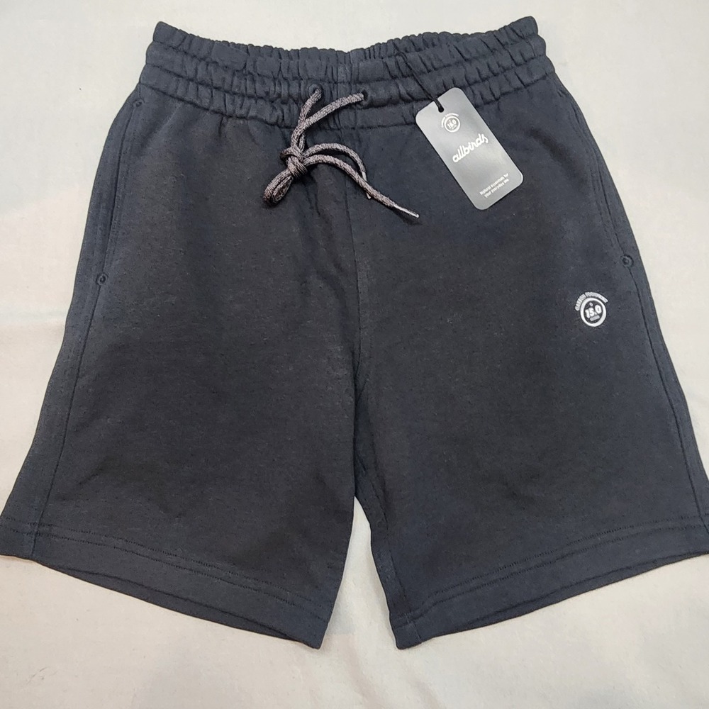 Allbirds R&R Sweat Short Black Organic Cotton Hemp Mens Size XS‎ NEW